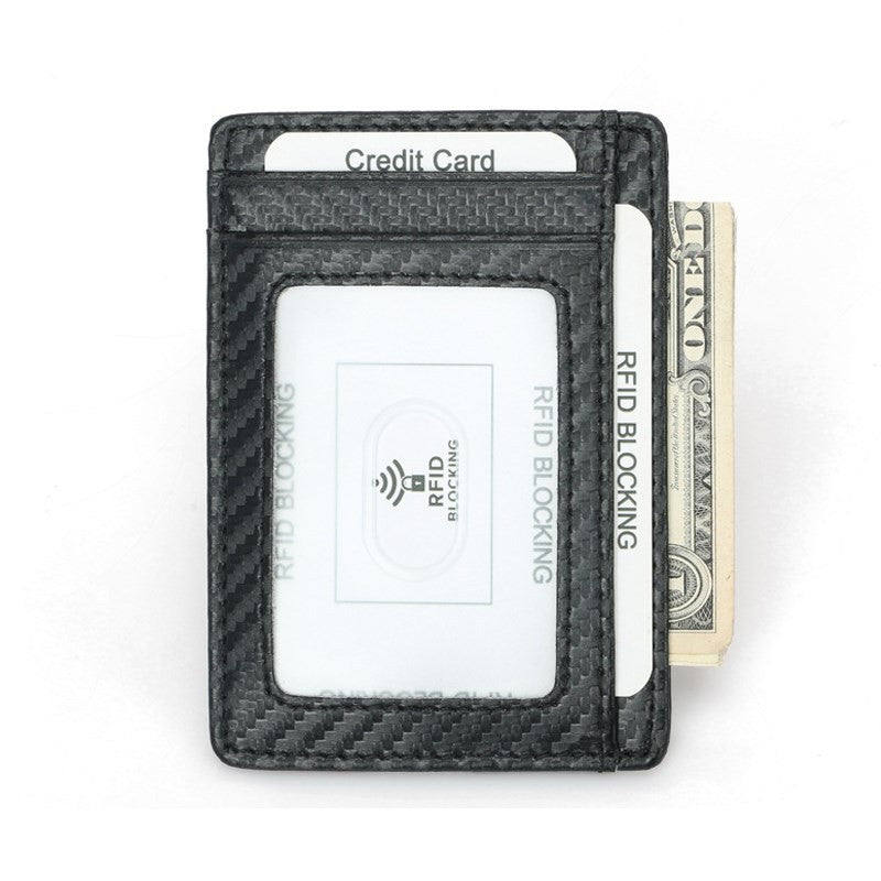 Wallets Black Business Card Holder For Men Simple Purse Bag - Stormyjay