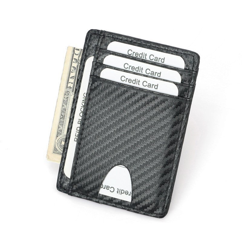 Wallets Black Business Card Holder For Men Simple Purse Bag - Stormyjay