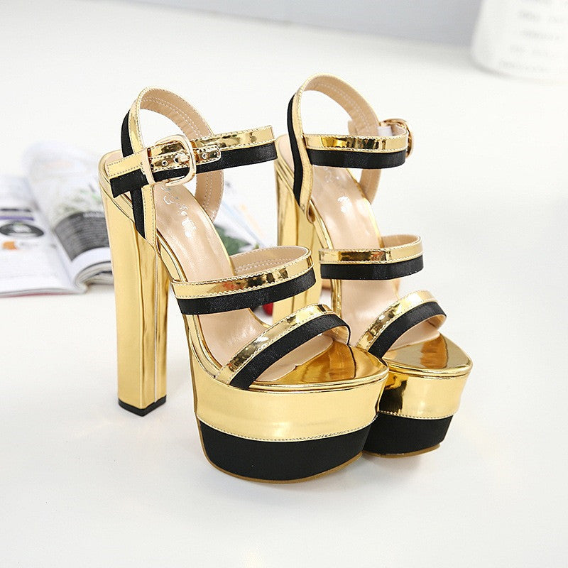 Golden Stage High Heels Super High Heels - Stormyjay