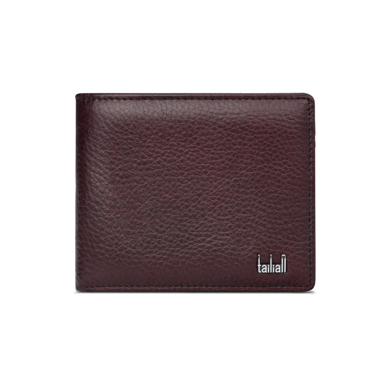 Wallet Men''s Short Business Classic Multi Card Wallet Leather Cross Border Men''s Wallet - Stormyjay