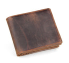 Men Wallets Luxury Horse Leather Wallet Leather Short Wallet Men'S Leather Wallet - Stormyjay