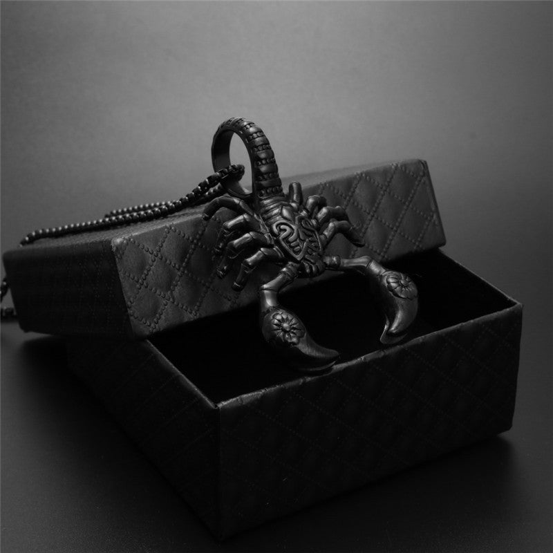 Discover our scorpion pendant necklace, crafted from 316L stainless steel, offering a fashion-forward option in men's jewelry. - Stormyjay