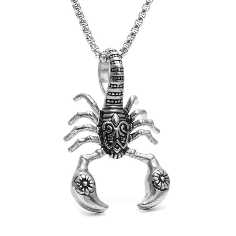 Discover our scorpion pendant necklace, crafted from 316L stainless steel, offering a fashion-forward option in men's jewelry. - Stormyjay