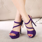 High Heel Sandals Women Stiletto Rhinestone Bow Sexy High Heels - Stormyjay