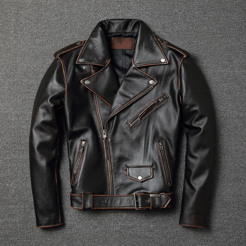 Harley's New Motorcycle Jacket Leather Men - Stormyjay