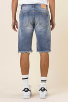 Camo & Twill Patched Rip 7 Repaired Denim Shorts - Stormyjay