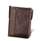 Men's wallet Short men's wallet Anti-theft brush leather wallet men - Stormyjay