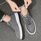 Men Sneakers Lace-up Letter Print Platform Canvas Shoes Sports - Stormyjay