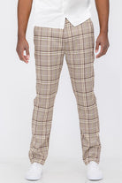 Weiv Mens Plaid Trouser Pants - Stormyjay