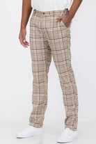 Weiv Mens Plaid Trouser Pants - Stormyjay