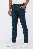 Weiv Mens Plaid Trouser Pants - Stormyjay