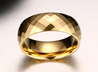 Men's Ring Tungsten Jewelry Gold Color - Stormyjay