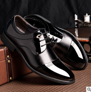 Step into autumn with style in our leather business dress shoes for men, complemented by fashionable belts to enhance your overall look. - Stormyjay