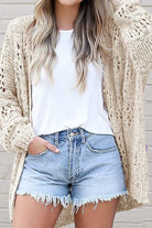 Crochet Dolman Knit Sleeve Cardigan - Stormyjay