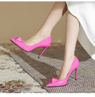 New Pointed Toe Stiletto Heel Rivet High Heels For Women - Stormyjay