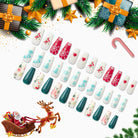 72-Piece Christmas Theme ABS Press-On Nails - Stormyjay