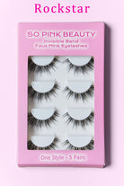 SO PINK BEAUTY Faux Mink Eyelashes 5 Pairs - Stormyjay