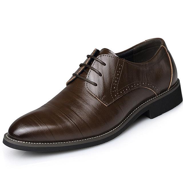 Men's Leather Dress Shoes - Stormyjay