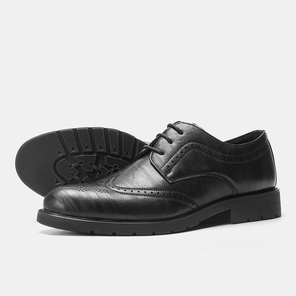 Dress for success with our large-size soft leather business shoes. - Stormyjay