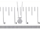 10K White Gold 3.0 Cttw Round-Cut Diamond 7 Stone Cluster Station Necklace (H-I Color, I1-I2 Clarity) - 18" - Stormyjay