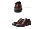 Large-size men's leather dress shoes, blending business sophistication with casual style. - Stormyjay