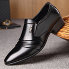 Achieve a classic and timeless look with these business dress shoes, embodying a touch of sophistication reminiscent of classic dad shoes. - Stormyjay