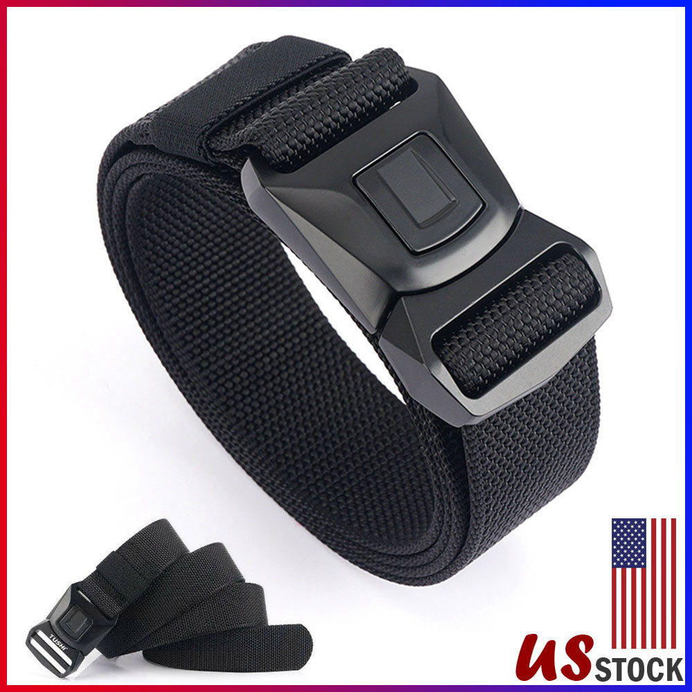 Quick Button Release Buckle Military Belt Strap Tactical Waistband Belts For MEN - Stormyjay