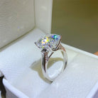 10 Carat Moissanite 925 Sterling Silver Ring - Stormyjay