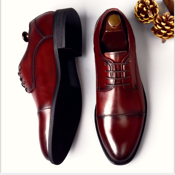 Youthful men's business leather dress shoes for a polished look. - Stormyjay