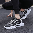 White Sneakers Men Non Slip Walking Running Shoes Sports - Stormyjay