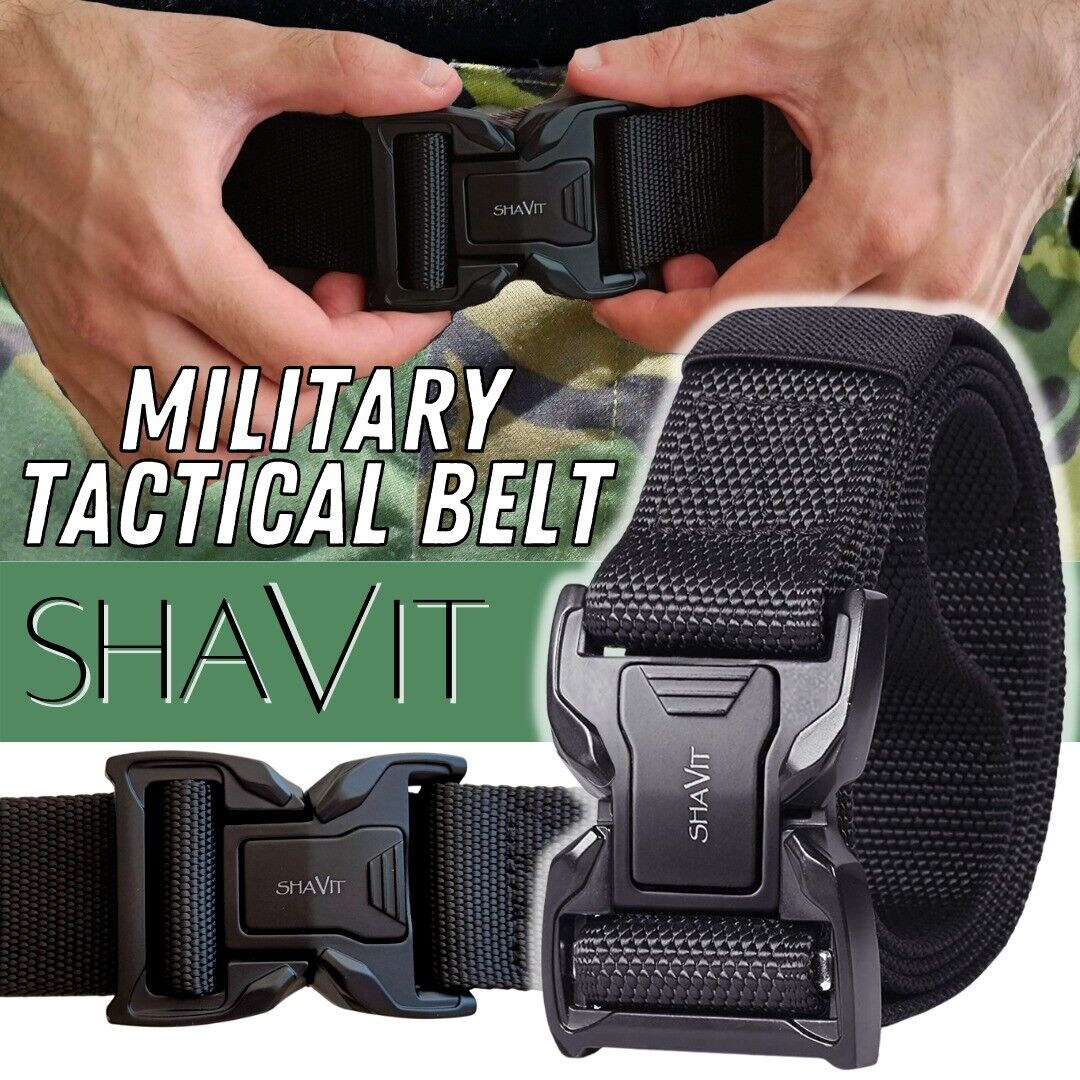 Men's Tactical Military Belt Quick Button Release Buckle Waistband Belts For MEN - Stormyjay