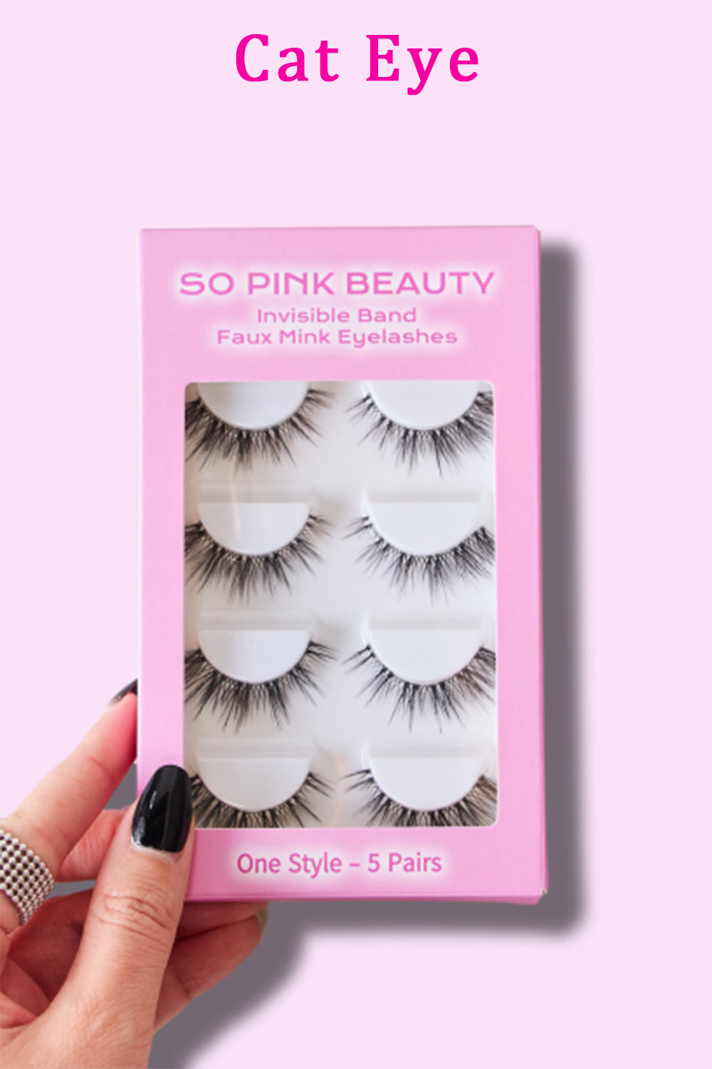 SO PINK BEAUTY Faux Mink Eyelashes 5 Pairs - Stormyjay