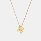 Stainless Steel Letter Pendant Necklace - Stormyjay