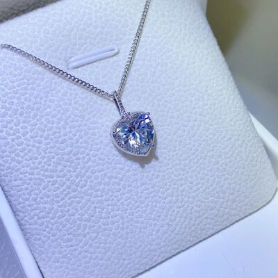 2 Carat Moissanite 925 Sterling Silver Necklace - Stormyjay