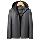 Fashion Personality Leather Down Jacket Men - Stormyjay