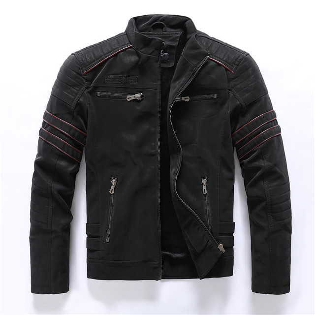 Men Leather Jacket - Stormyjay