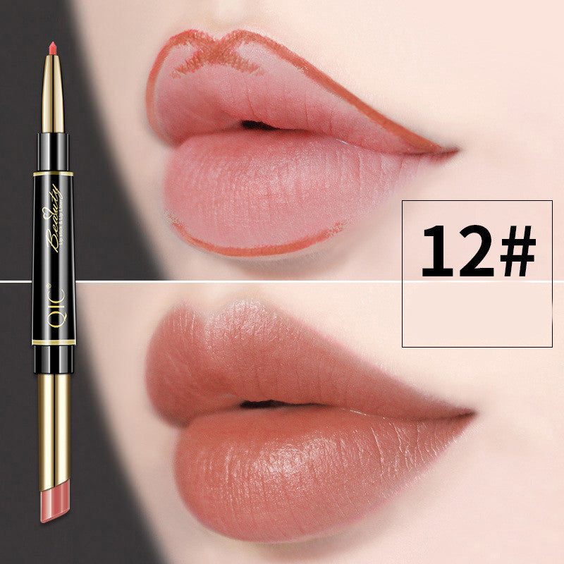 Double Head Lipstick Pen Waterproof And Makeup Holding - Stormyjay