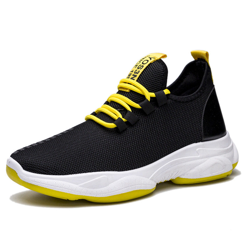 Men Sneakers Black White Sports Shoes - Stormyjay