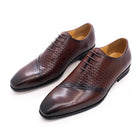 Embrace summer style with British-inspired men's business dress shoes adorned with spots. - Stormyjay