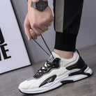 Fashion Black White Sneakers Casual Outdoor Lightweight Breathable Sports Shoes For Men - Stormyjay