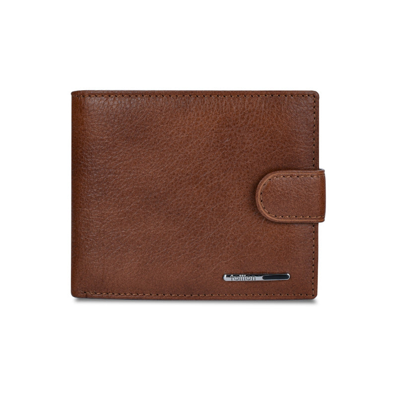 Men's Leather Wallet Multifunctional Short Men - Stormyjay