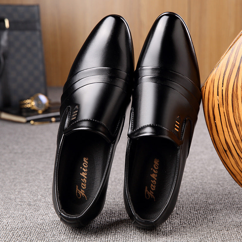 Achieve a classic and timeless look with these business dress shoes, embodying a touch of sophistication reminiscent of classic dad shoes. - Stormyjay