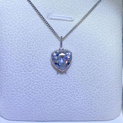 2 Carat Moissanite 925 Sterling Silver Necklace - Stormyjay