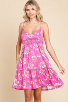 Culture Code Full Size Floral Ruffled Cami Dress - Stormyjay