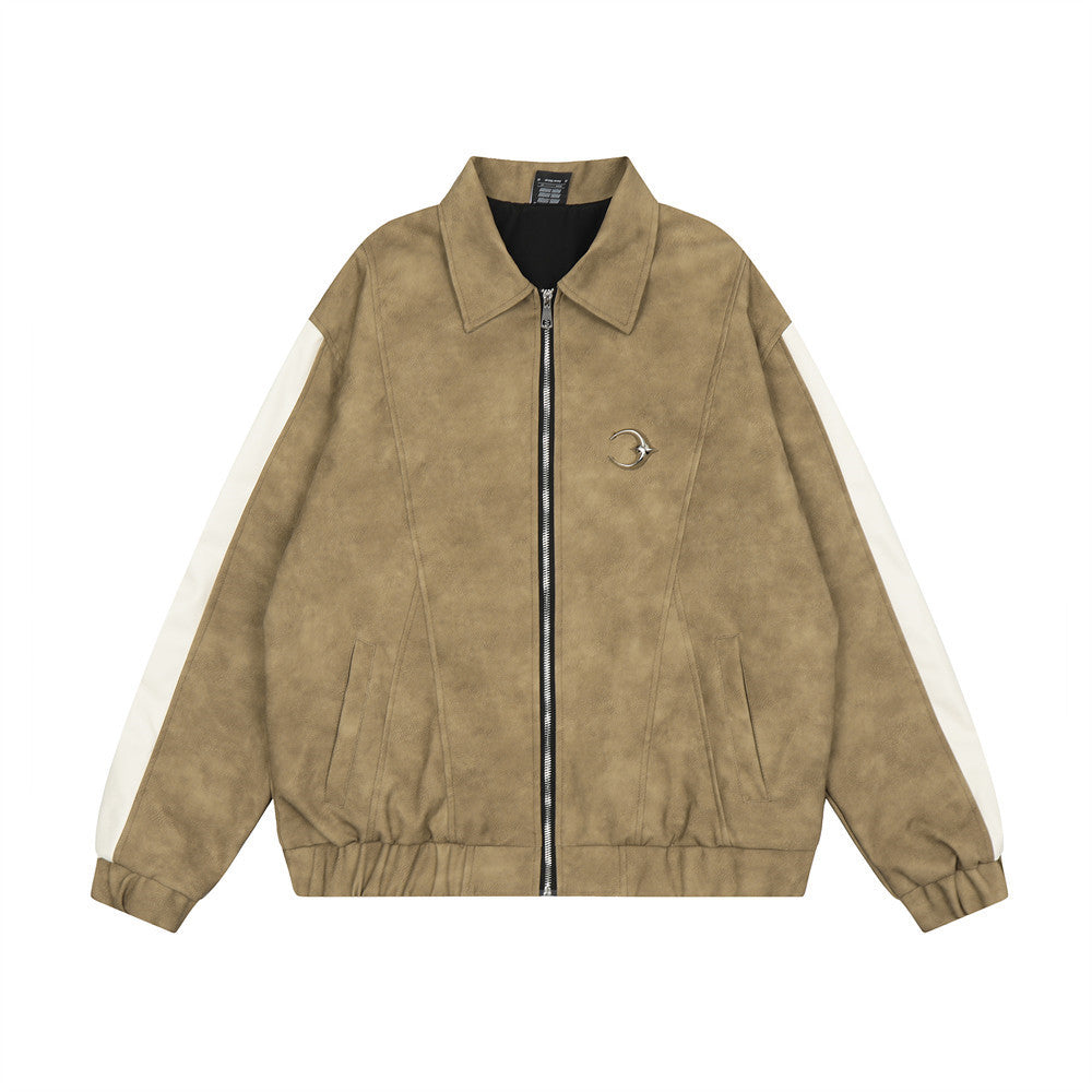 Distressed Biker's Leather Jacket Men - Stormyjay