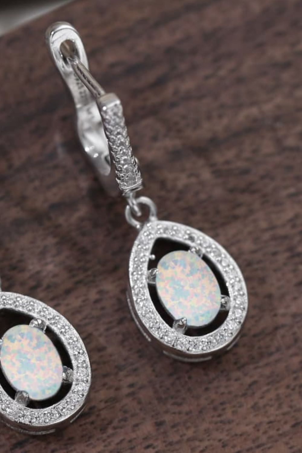 Opal Pear Shaped Drop Earrings - Stormyjay