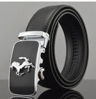 Men Automatic Buckle Leather Belts - Stormyjay