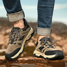 Lace-up Sneakers For Men Casual Breathable Outdoor Hiking Running Sports Shoes - Stormyjay