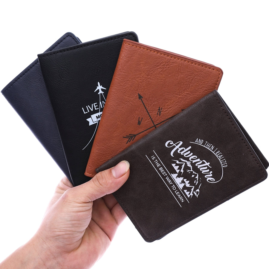 PU Leather Passport Cover Men Wallet - Stormyjay