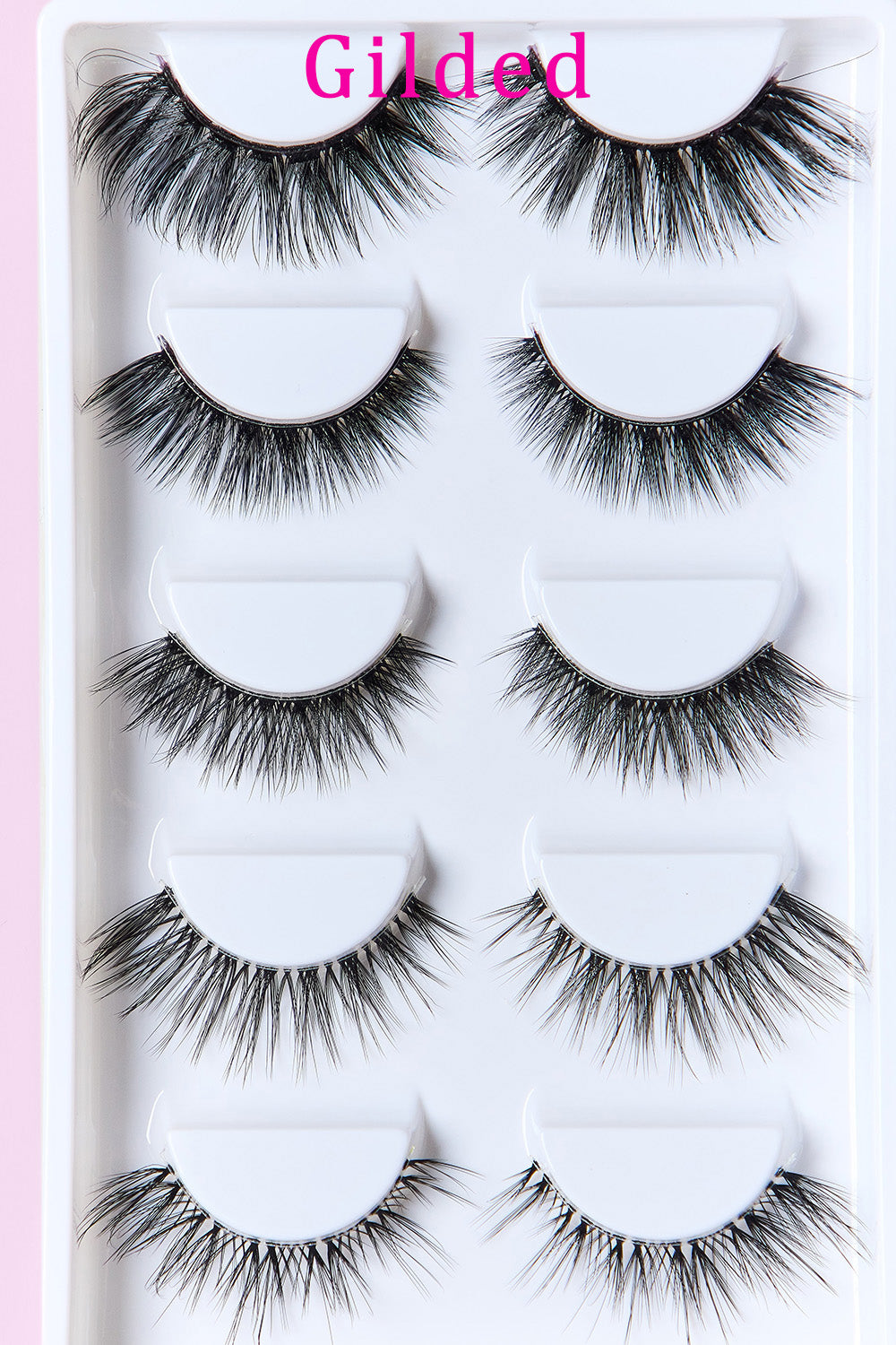 SO PINK BEAUTY Faux Mink Eyelashes Variety Pack 5 Pairs - Stormyjay